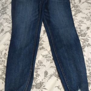 Maurices Super Skinny High-Rise Ripped Hem Jeans